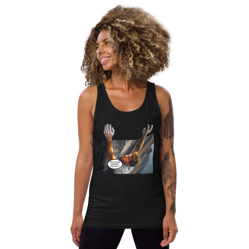 Camiseta sin mangas, para mujer: “Salvándole la vida a un escalador” - Imagen 3
