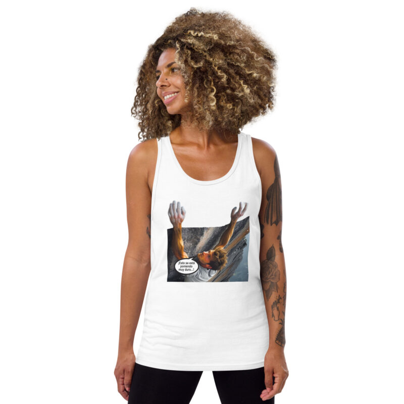 Camiseta sin mangas, para mujer: “Salvándole la vida a un escalador” - Imagen 4
