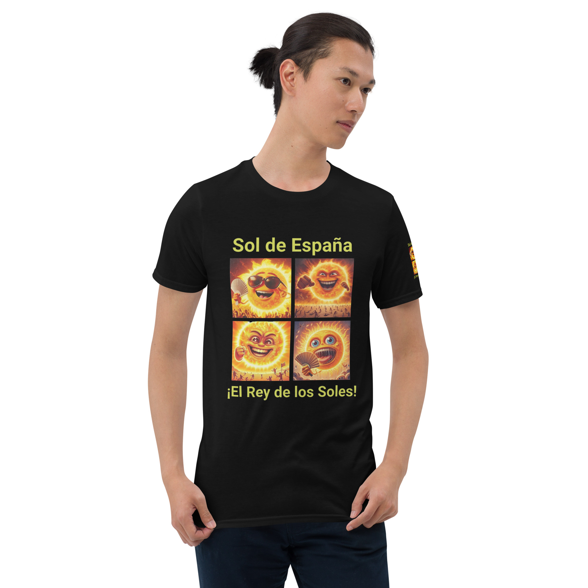 Camiseta de manga corta: “Sol de España”. Con impresión extra en la manga izquierda. Envío incluido. - Imagen 3