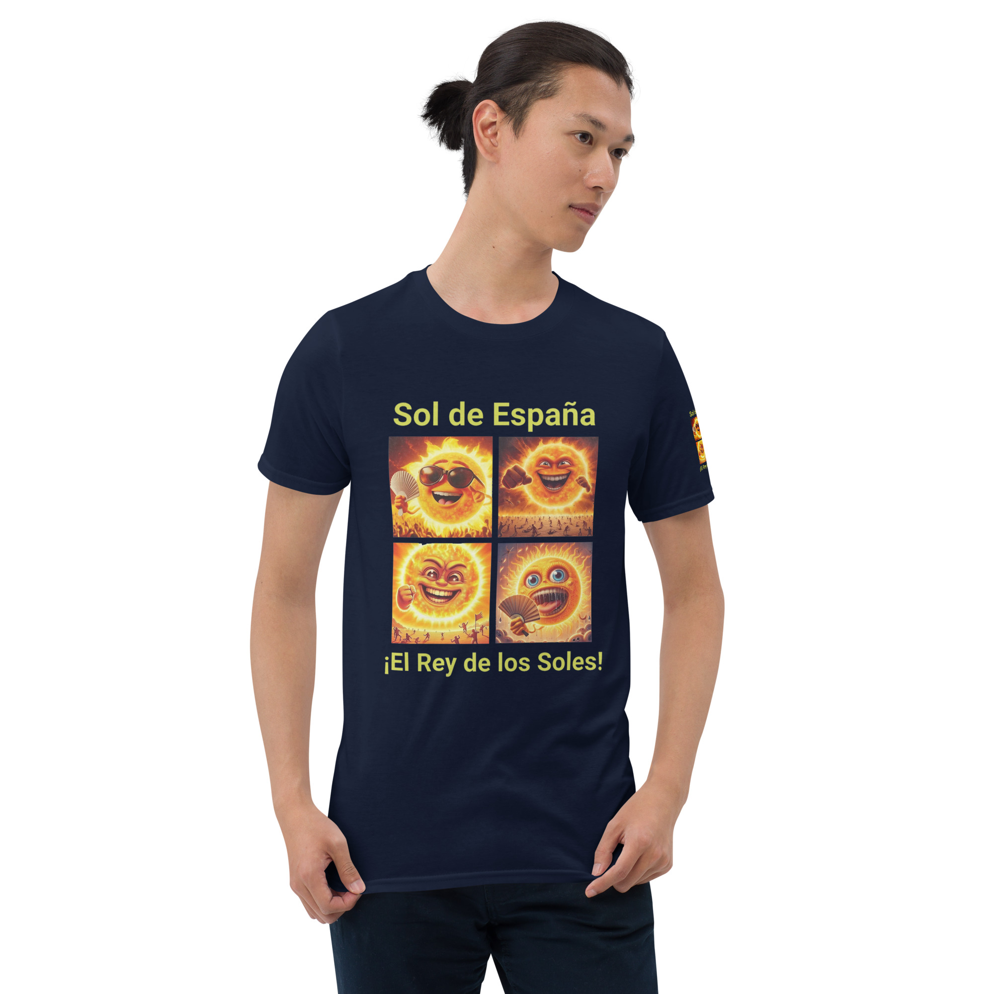 Camiseta de manga corta: “Sol de España”. Con impresión extra en la manga izquierda. Envío incluido. - Imagen 6