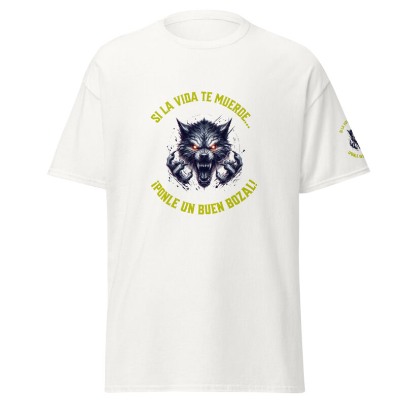 Camiseta de manga corta: “Si la vida te muerde… ¡Ponle un buen bozal!" - Imagen 7