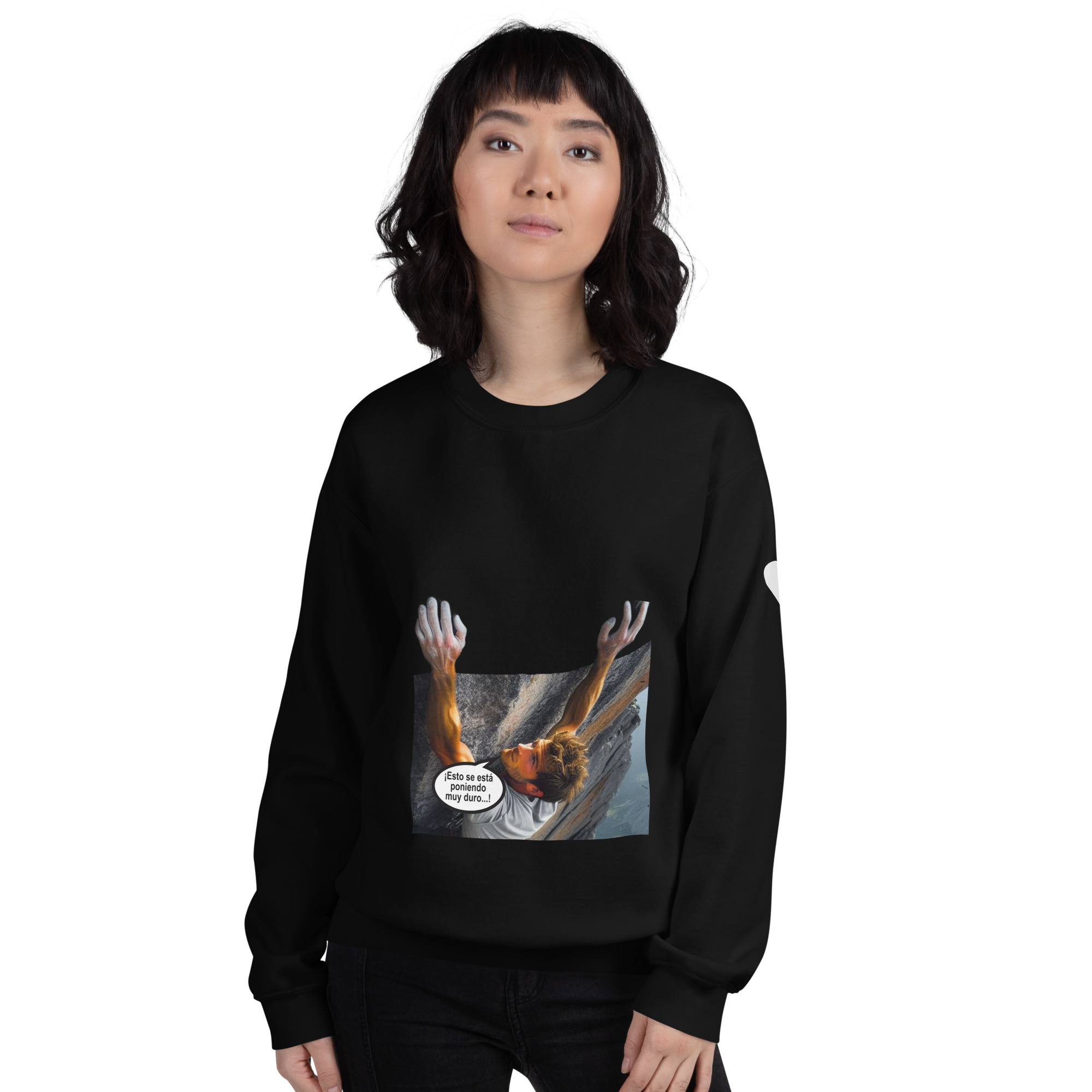 Sudadera, para mujer: “Salvándole la vida a un escalador”