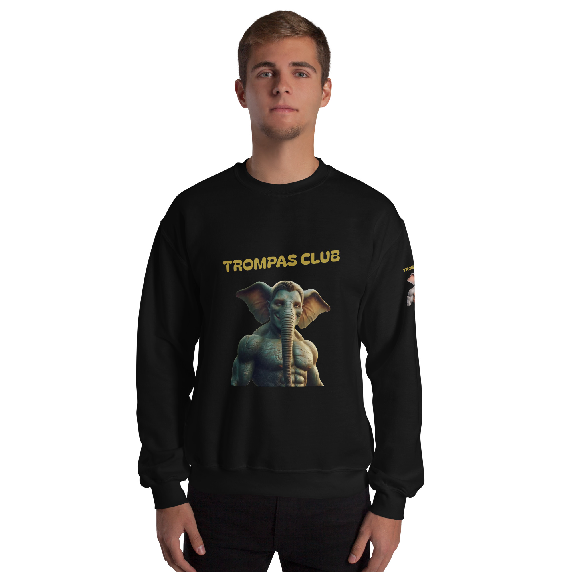 Sudadera, para hombre: “Trompas Club”