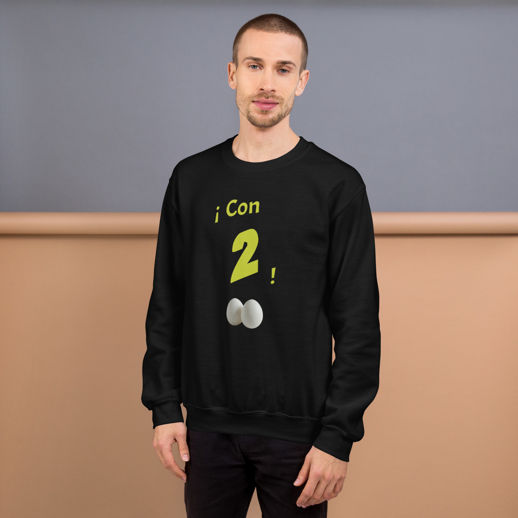 Sudadera para hombre: “¡Con 2!”. Envío incluido.