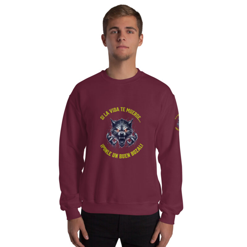 Sudadera: “Si la vida te muerde… ¡Ponle un buen bozal!” - Imagen 9