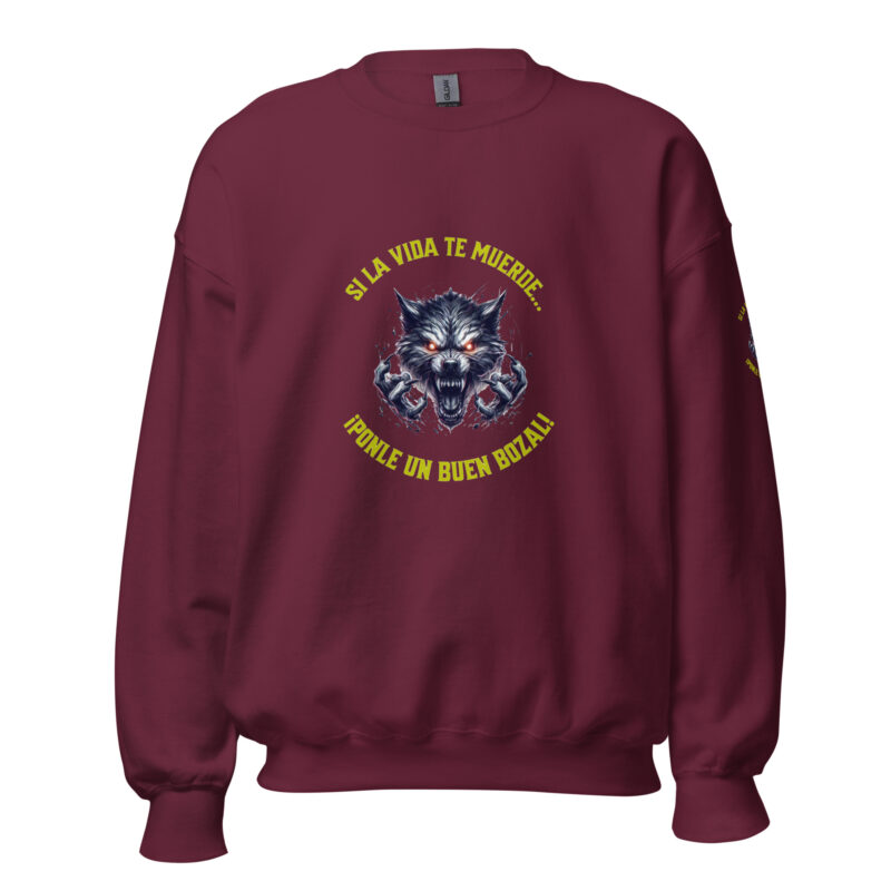 Sudadera: “Si la vida te muerde… ¡Ponle un buen bozal!” - Imagen 7