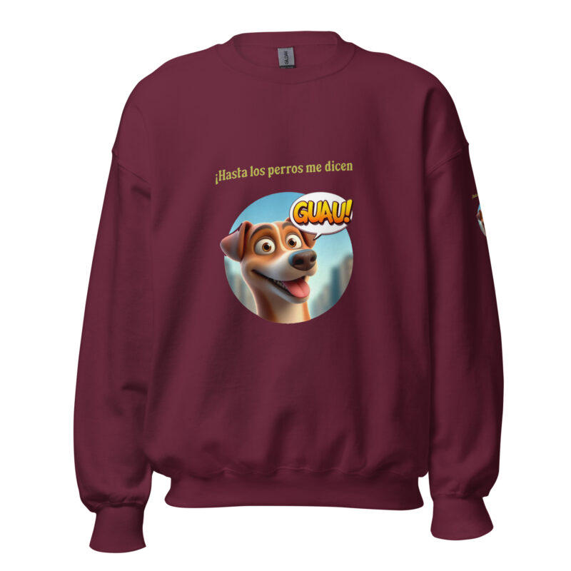 Sudadera, para mujer: “Hasta los perros me dicen Guau” - Imagen 7