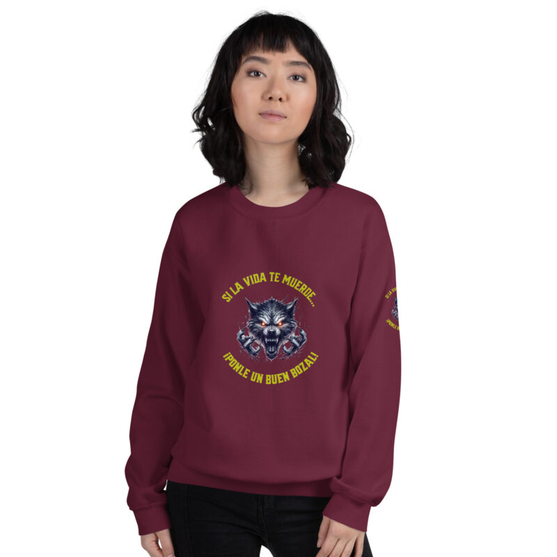 Sudadera: “Si la vida te muerde… ¡Ponle un buen bozal!” - Imagen 8