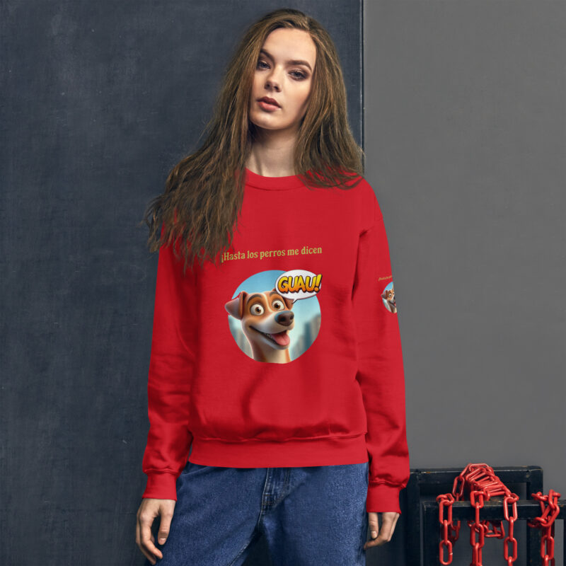 Sudadera, para mujer: “Hasta los perros me dicen Guau” - Imagen 14
