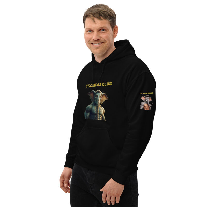 Sudadera con capucha, para hombre: “Trompas Club” - Imagen 2