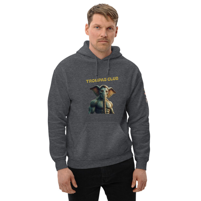 Sudadera con capucha, para hombre: “Trompas Club” - Imagen 7