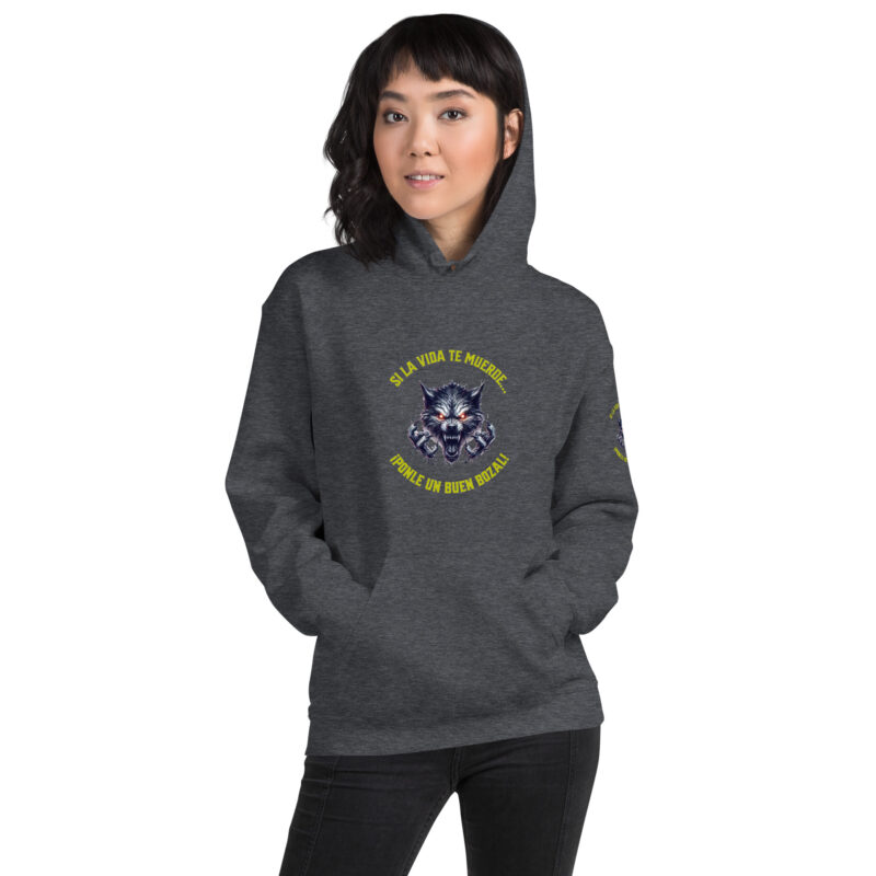 Sudadera con capucha: “Si la vida te muerde… ¡Ponle un buen bozal!” - Imagen 12