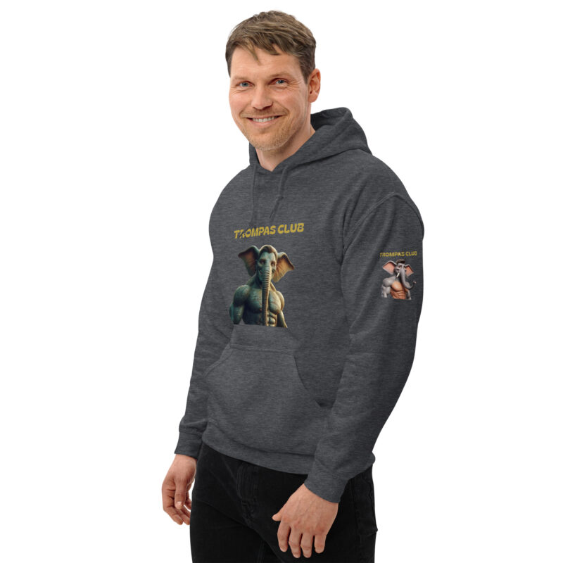 Sudadera con capucha, para hombre: “Trompas Club” - Imagen 8