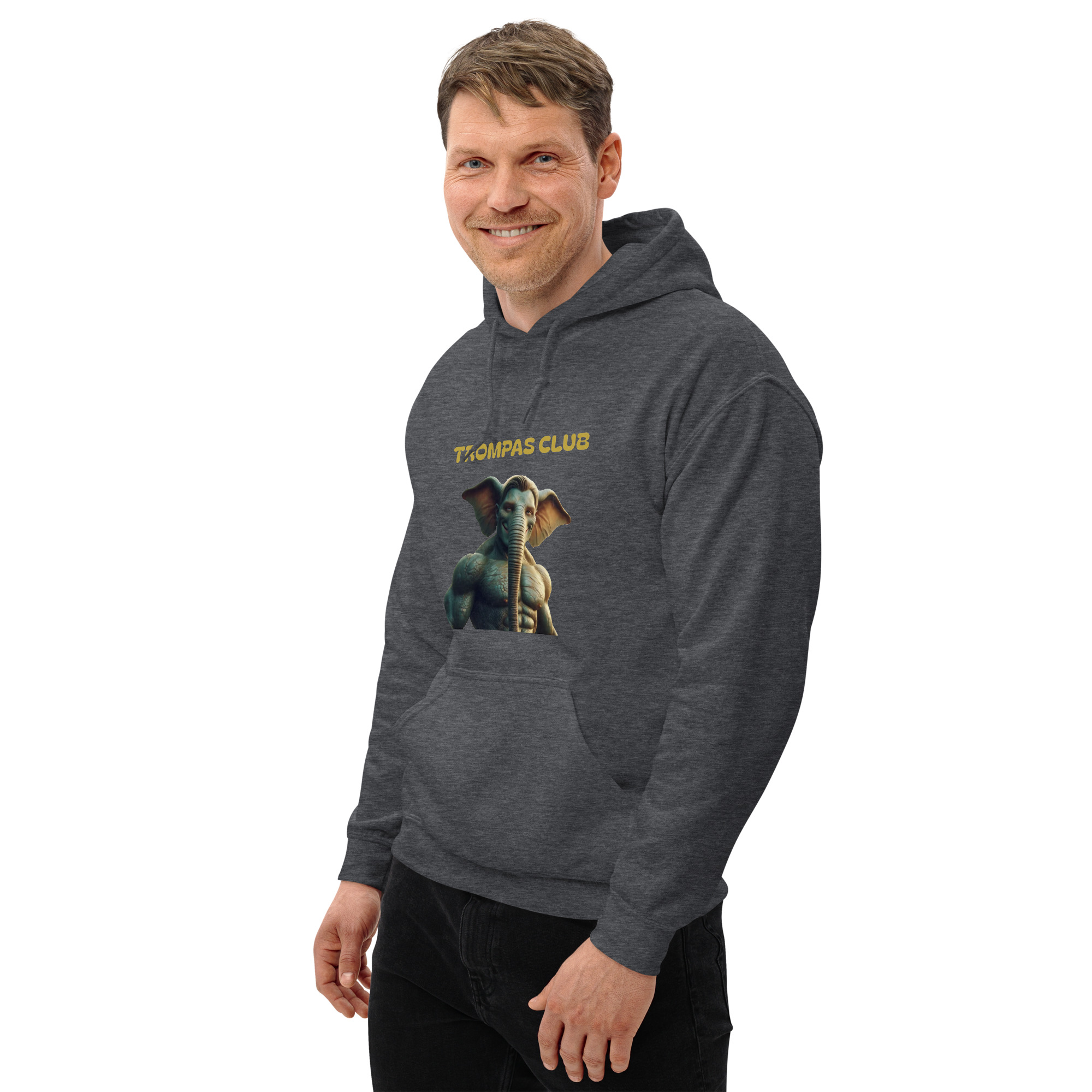 Sudadera con capucha, para hombre: “Trompas Club”. Envío incluido. - Imagen 6