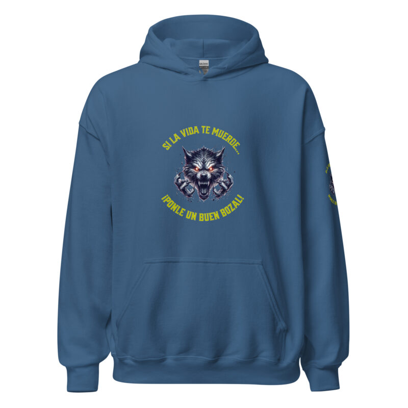 Sudadera con capucha: “Si la vida te muerde… ¡Ponle un buen bozal!” - Imagen 13