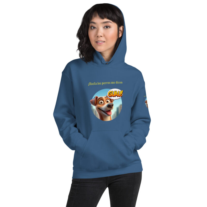 Sudadera, para mujer: “Hasta los perros me dicen Guau” - Imagen 14