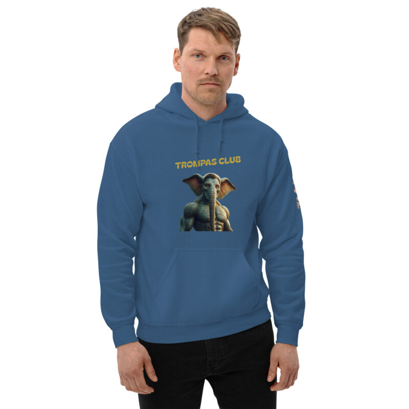 Sudadera con capucha, para hombre: “Trompas Club” - Imagen 9
