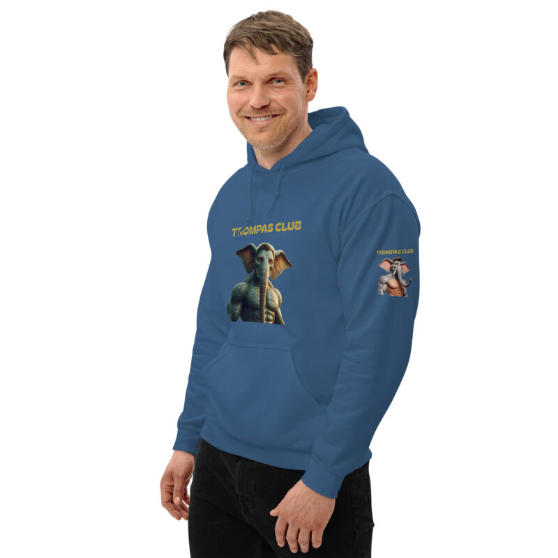 Sudadera con capucha, para hombre: “Trompas Club” - Imagen 10