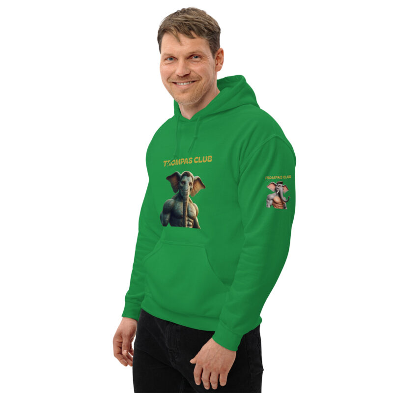 Sudadera con capucha, para hombre: “Trompas Club” - Imagen 14