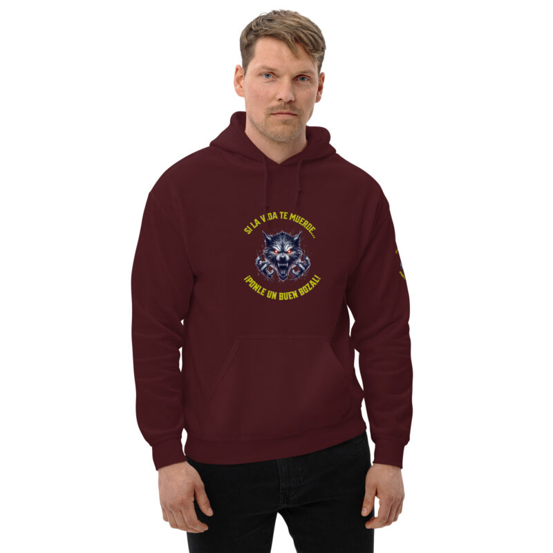 Sudadera con capucha: “Si la vida te muerde… ¡Ponle un buen bozal!” - Imagen 8