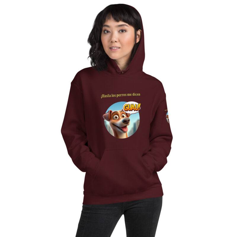 Sudadera, para mujer: “Hasta los perros me dicen Guau” - Imagen 8