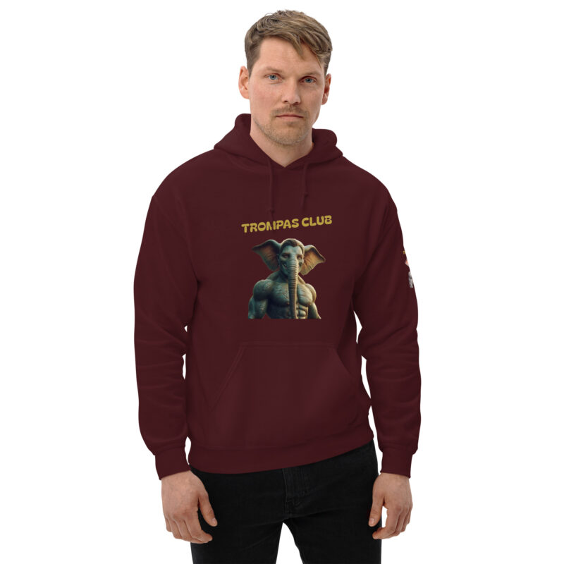 Sudadera con capucha, para hombre: “Trompas Club” - Imagen 5