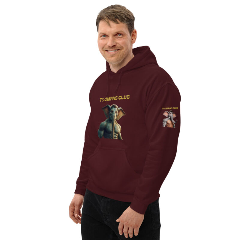 Sudadera con capucha, para hombre: “Trompas Club” - Imagen 6