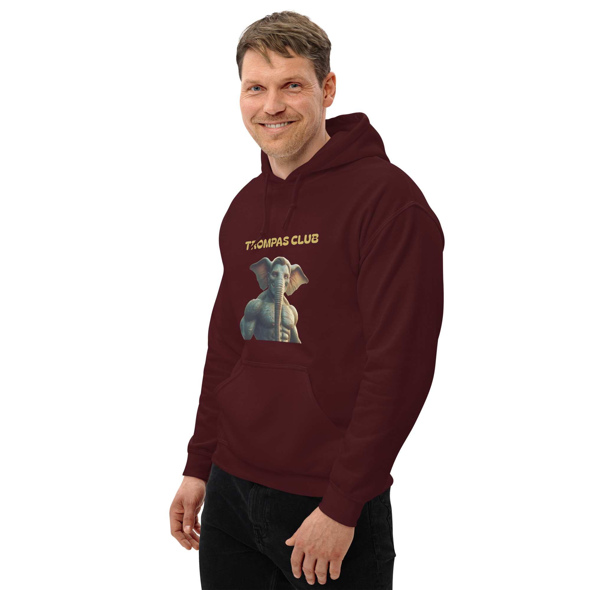 Sudadera con capucha, para hombre: “Trompas Club”. Envío incluido. - Imagen 8