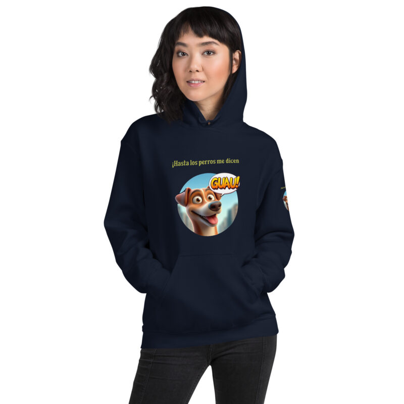 Sudadera, para mujer: “Hasta los perros me dicen Guau” - Imagen 5