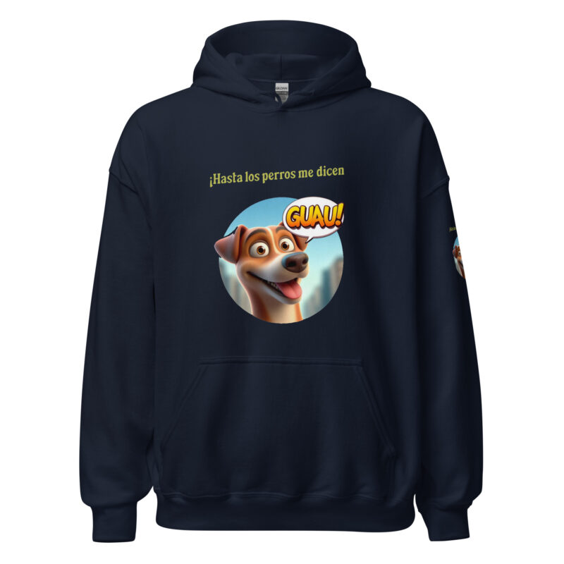 Sudadera, para mujer: “Hasta los perros me dicen Guau” - Imagen 4