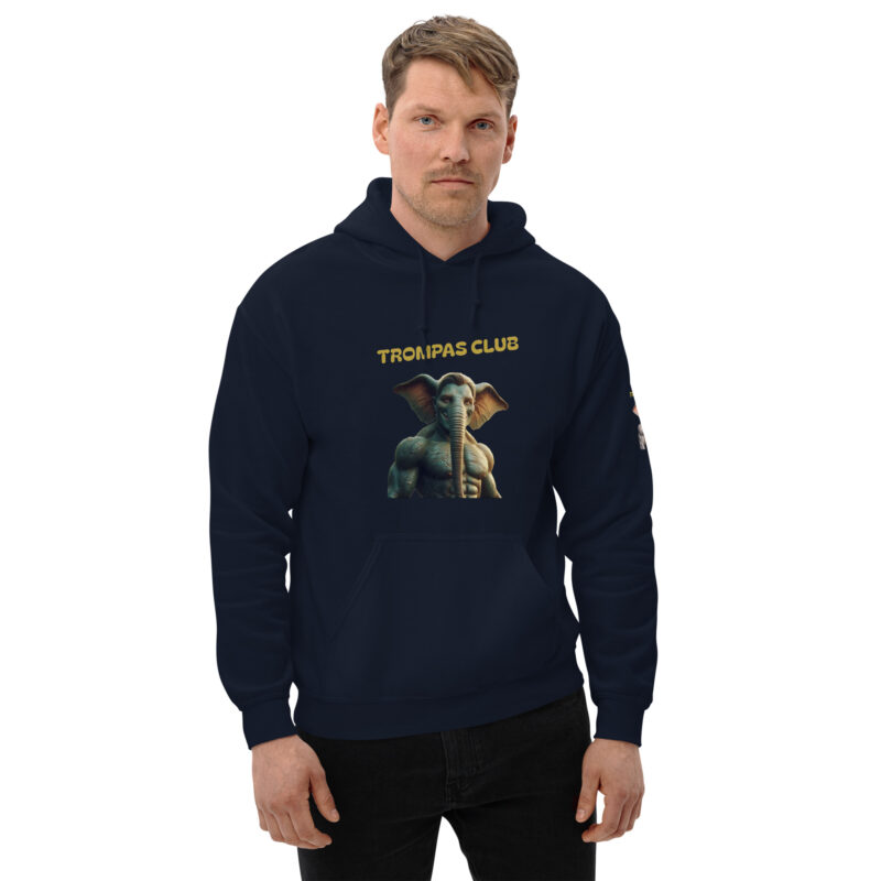 Sudadera con capucha, para hombre: “Trompas Club” - Imagen 3