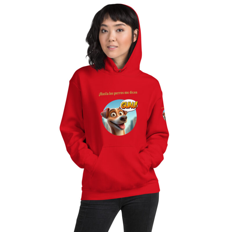 Sudadera, para mujer: “Hasta los perros me dicen Guau” - Imagen 17