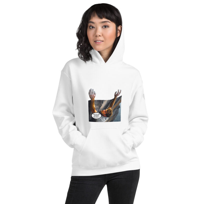 Sudadera con capucha, para mujer: “Salvándole la vida a un escalador” - Imagen 15