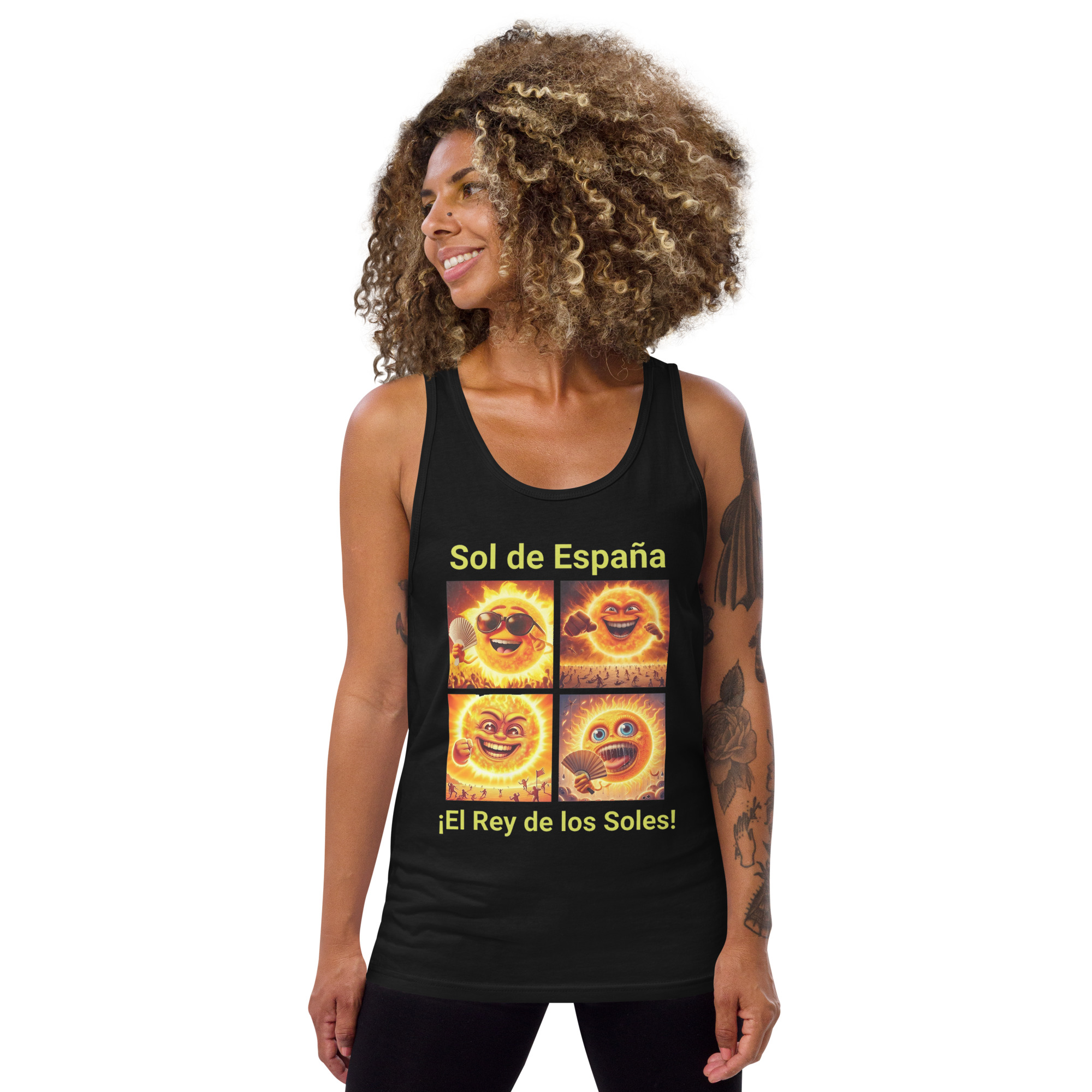 Camiseta sin mangas: “Sol de España”. Envío incluido.